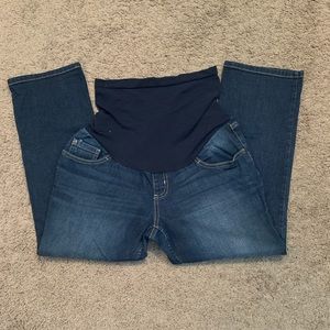 Indigo Blue Maternity Jean Capris Medium